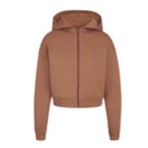 SKIMS OUTDOOR FLEECE ZIP UP | TIGERS EYE
